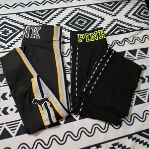 Vs, 2 Pink yoga pants .